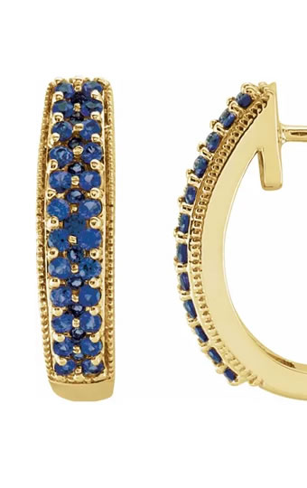 Jewel Encrusted Hoops